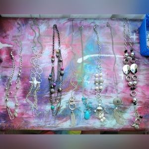 Gently loved torso length necklaces